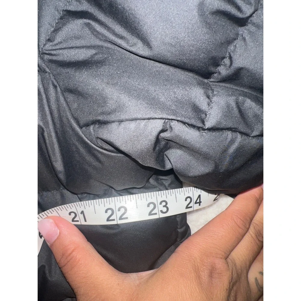 The North Face 550 Down Puffer Jacket Mens XL‎ Black Full Zip Quilted Coat